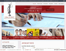 Tablet Screenshot of alinot-avocat.com